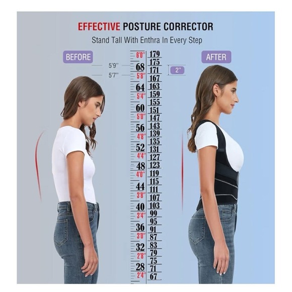 Back Brace Posture Corrector For Women And Men With Spine Vertical Alignment Sys - Picture 4 of 8